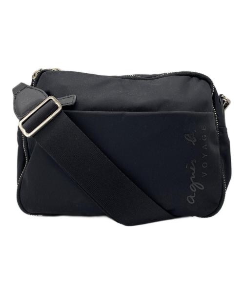 agnes b voyage（アニエスベーボヤージュ）agnes b voyage (アニエスベーボヤージュ) コンパクトナイロンショルダーバッグ ネイビーの古着・服飾アイテム