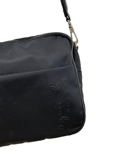 agnes b voyage（アニエスベーボヤージュ）agnes b voyage (アニエスベーボヤージュ) コンパクトナイロンショルダーバッグ ネイビーの古着・服飾アイテム