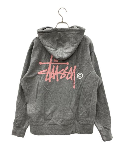 stussy（ステューシー）stussy (ステューシー) パーカー グレー サイズ:Mの古着・服飾アイテム