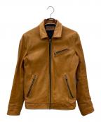 JACKROSEジャックローズ）の古着「レザージャケット」｜キャメル