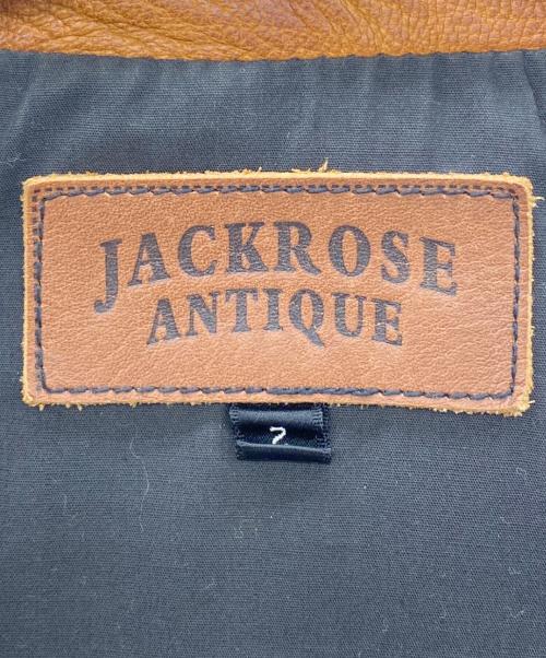 JACKROSE（ジャックローズ）JACKROSE (ジャックローズ) レザージャケット キャメル サイズ:SIZE 2の古着・服飾アイテム