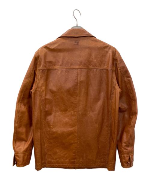 Timberland（ティンバーランド）Timberland (ティンバーランド) レザージャケット ブラウン サイズ:Sの古着・服飾アイテム