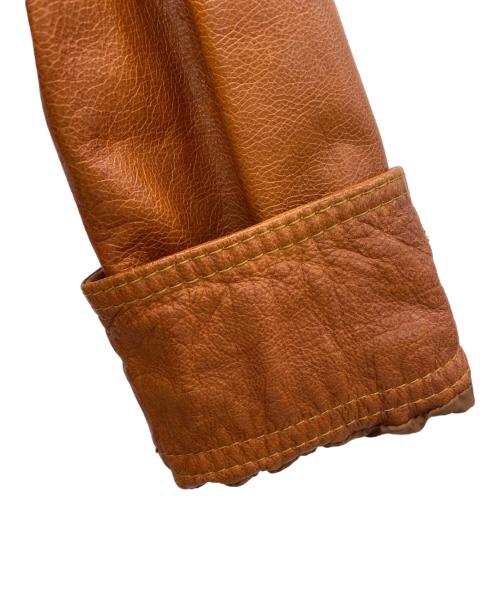 Timberland（ティンバーランド）Timberland (ティンバーランド) レザージャケット ブラウン サイズ:Sの古着・服飾アイテム