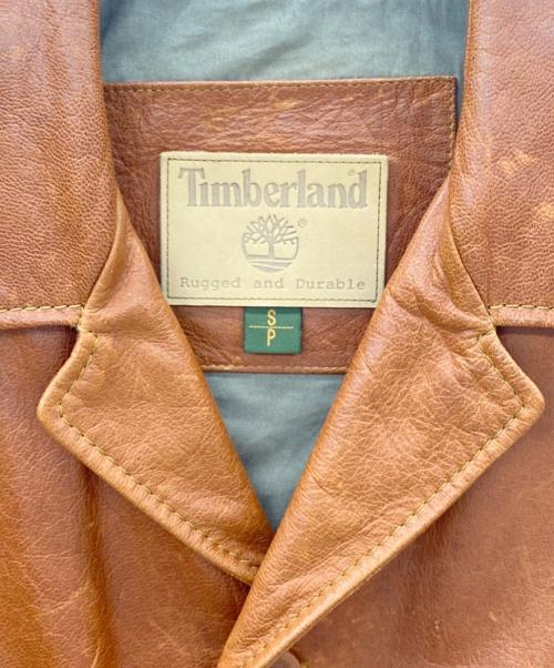 Timberland（ティンバーランド）Timberland (ティンバーランド) レザージャケット ブラウン サイズ:Sの古着・服飾アイテム