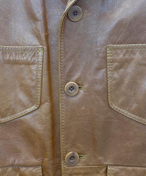 Timberland（ティンバーランド）Timberland (ティンバーランド) レザージャケット ブラウン サイズ:Sの古着・服飾アイテム