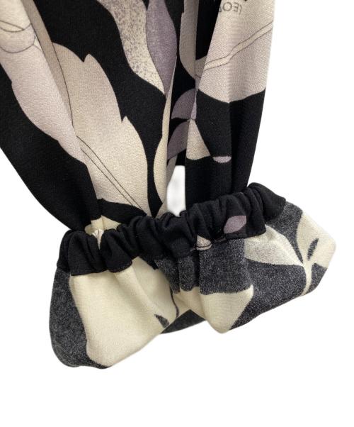 LEONARD（レオナール）LEONARD (レオナール) ブラウス ブラック×ピンク サイズ:Lの古着・服飾アイテム