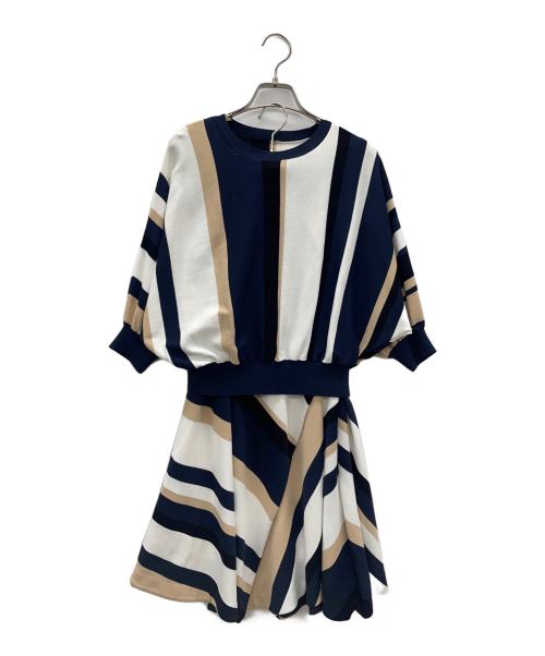 Diagram（ダイアグラム）Diagram (ダイアグラム) セットアップニット ネイビー サイズ:SIZE 36の古着・服飾アイテム