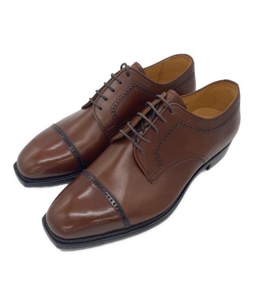 SCOTCH GRAIN（スコッチグレイン）SCOTCH GRAIN (スコッチグレイン) ストレートチップシューズ ブラウン サイズ:SIZE 26cmの古着・服飾アイテム