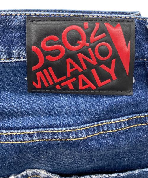 DSQUARED2（ディースクエアード）DSQUARED2 (ディースクエアード) ダメージデニムパンツ インディゴ サイズ:52の古着・服飾アイテム