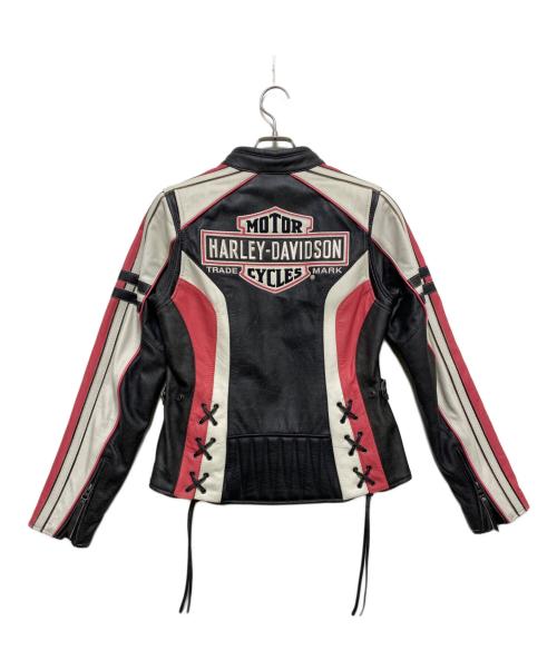 HARLEY-DAVIDSON（ハーレーダビッドソン）HARLEY-DAVIDSON (ハーレーダビッドソン) レザージャケット ブラック サイズ:Sの古着・服飾アイテム