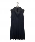PLEATS PLEASEプリーツプリーズ）の古着「プリーツチュニック」｜ブラック