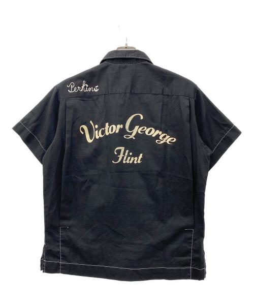 Hilton（ヒルトン）Hilton (ヒルトン) ボーリングシャツ ブラック サイズ:Mの古着・服飾アイテム