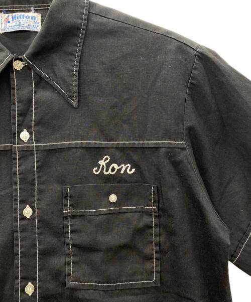 Hilton（ヒルトン）Hilton (ヒルトン) ボーリングシャツ ブラック サイズ:Mの古着・服飾アイテム