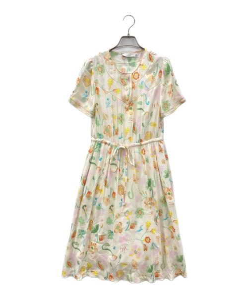 COACH（コーチ）COACH (コーチ) L'oeil Short Sleeve Dress ベージュ サイズ:SIZE 0の古着・服飾アイテム