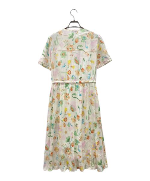 COACH（コーチ）COACH (コーチ) L'oeil Short Sleeve Dress ベージュ サイズ:SIZE 0の古着・服飾アイテム