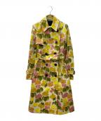 COACHコーチ）の古着「フローラル ドリル トレンチ」｜イエロー