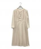 CELFORDセルフォード）の古着「ボウタイプリーツワンピース」｜ベージュ