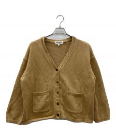 【美品】  L'Appartement / アパルトモン | 2022AW | GOLD BUTTON V/N CARDIGAN カーディガン | F | ブラック/ホワイト | レディース 中古・古着通販】L'appartement (アパルトモン) GOLD BUTTON V/N