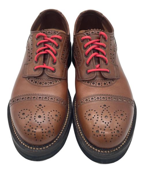 foot the coacher（フットザコーチャー）foot the coacher (フットザコーチャー) メダリオンシューズ ブラウン サイズ:25の古着・服飾アイテム