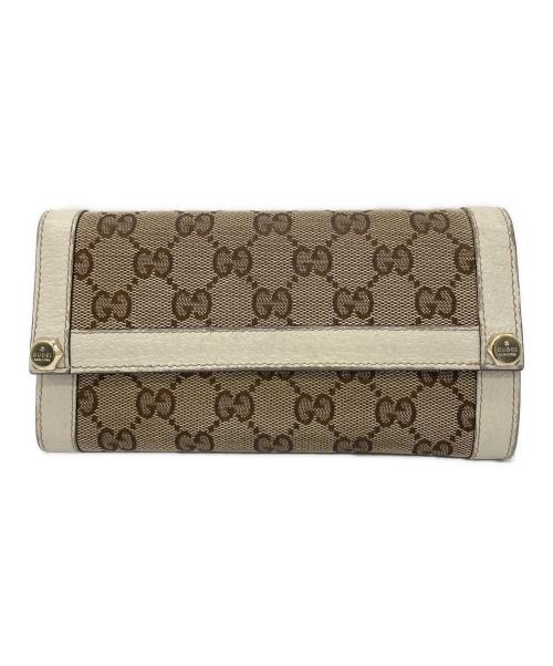 GUCCI（グッチ）GUCCI (グッチ) 長財布 ベージュの古着・服飾アイテム