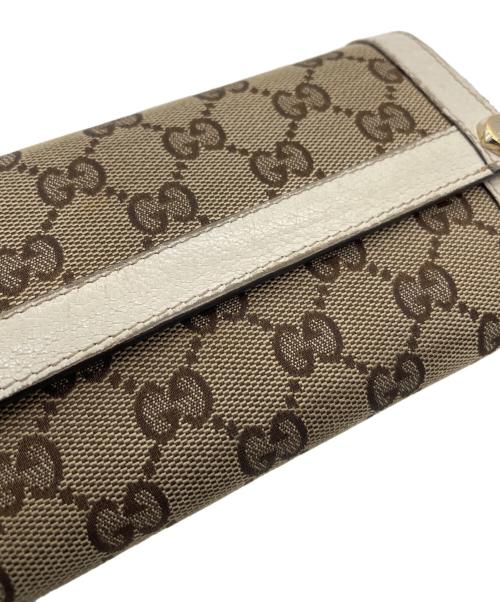 GUCCI（グッチ）GUCCI (グッチ) 長財布 ベージュの古着・服飾アイテム