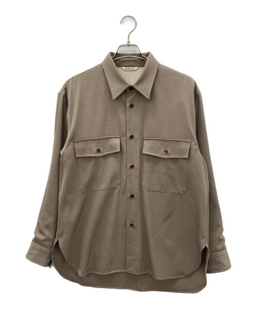 AURALEE（オーラリー）AURALEE (オーラリー) WOOL MAX GABARDINE SHIRTS ベージュ サイズ:SIZE 3の古着・服飾アイテム