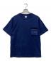 JACKMAN（ジャックマン）の古着「度詰めポケットTEE」｜ネイビー