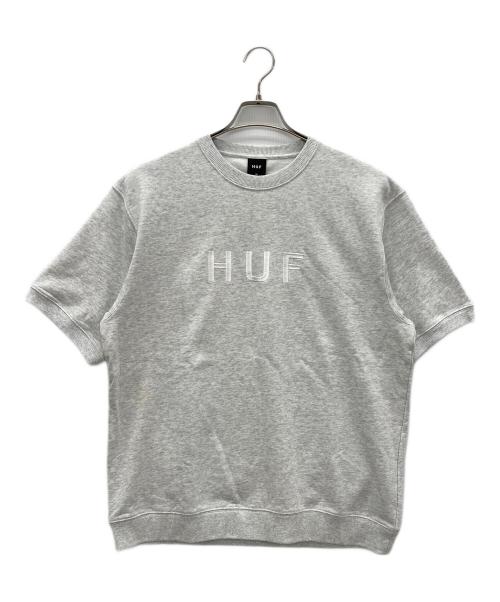 HUF（ハフ）HUF (ハフ) OG LOGO S/S FLEECE CREW グレー サイズ:Mの古着・服飾アイテム