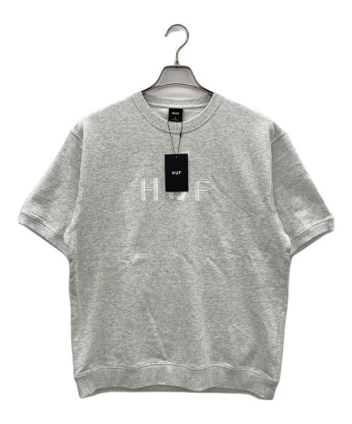 HUF（ハフ）HUF (ハフ) OG LOGO S/S FLEECE CREW グレー サイズ:Mの古着・服飾アイテム