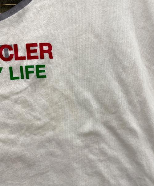 MONCLER（モンクレール）MONCLER (モンクレール) FRAGMENT DESIGN (フラグメントデザイン) 半袖カットソー ホワイト サイズ:Mの古着・服飾アイテム