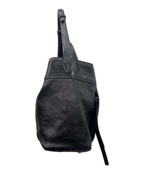 TOD'S（トッズ）TOD'S (トッズ) ダブルTレザートートバッグ ブラックの古着・服飾アイテム