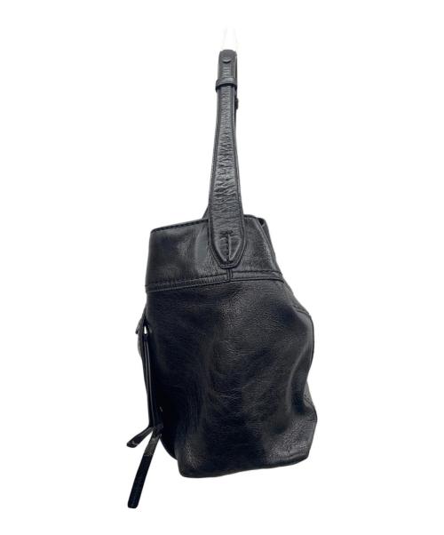 TOD'S（トッズ）TOD'S (トッズ) ダブルTレザートートバッグ ブラックの古着・服飾アイテム