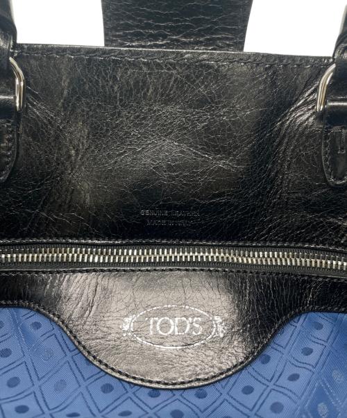 TOD'S（トッズ）TOD'S (トッズ) ダブルTレザートートバッグ ブラックの古着・服飾アイテム