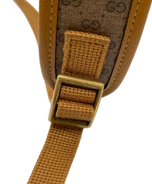 GUCCI（グッチ）GUCCI (グッチ) DISNEY (ディズニー) ミニGGスプリーム リュック ブラウンの古着・服飾アイテム