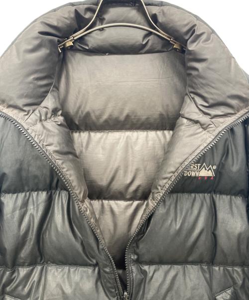 FIRST DOWN（ファーストダウン）FIRST DOWN (ファーストダウン) リバーシブルダウンジャケット ブラック サイズ:Lの古着・服飾アイテム