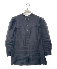 Ameri（アメリ）の古着「BUSTIER LAYERED SHEER SHIRT」｜ブラック