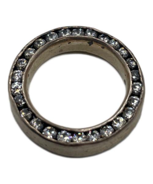 e.m.（イーエム）e.m. (イーエム) 両面ジルコニア埋め込みシルバーリング サイズ:5号の古着・服飾アイテム