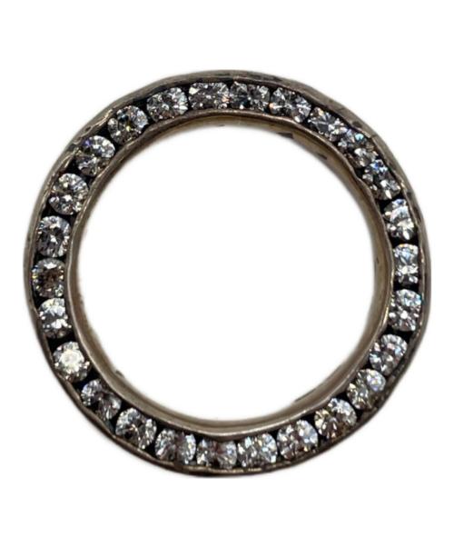 e.m.（イーエム）e.m. (イーエム) 両面ジルコニア埋め込みシルバーリング サイズ:5号の古着・服飾アイテム