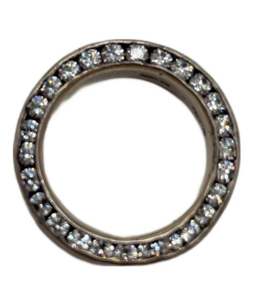 e.m.（イーエム）e.m. (イーエム) 両面ジルコニア埋め込みシルバーリング サイズ:5号の古着・服飾アイテム