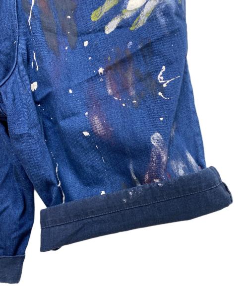 ALEXANDER McQUEEN（アレキサンダーマックイーン）ALEXANDER McQUEEN (アレキサンダーマックイーン) デニムショートパンツ インディゴ サイズ:44の古着・服飾アイテム