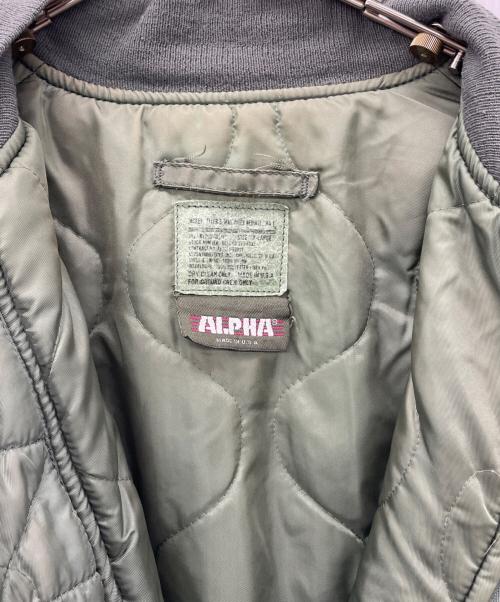 ALPHA（アルファ）ALPHA (アルファ) MA-1ジャケット グリーン サイズ:XLの古着・服飾アイテム