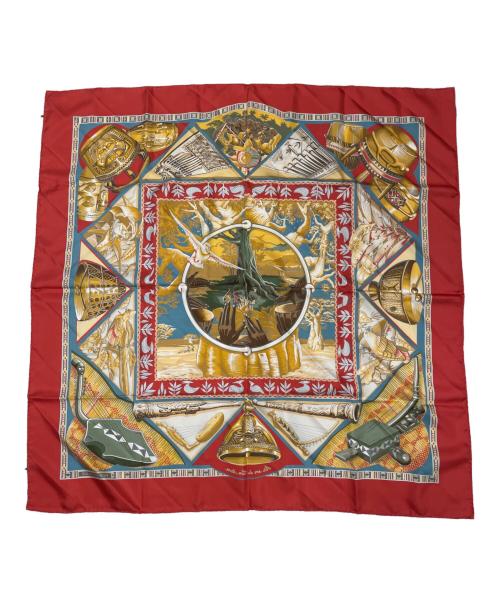 HERMES（エルメス）HERMES (エルメス) スカーフ レッドの古着・服飾アイテム