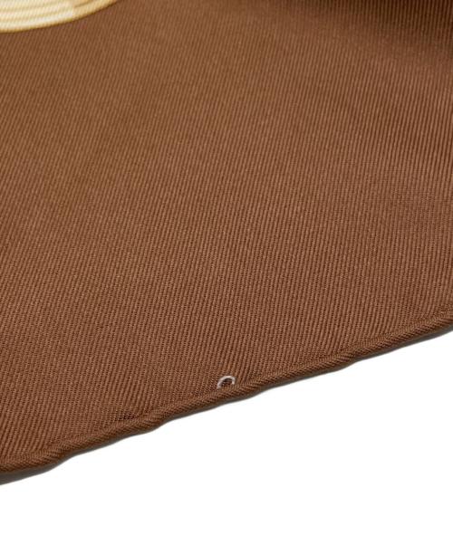 HERMES（エルメス）HERMES (エルメス) シルクスカーフ ブラウンの古着・服飾アイテム