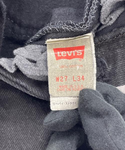 LEVI'S（リーバイス）LEVI'S (リーバイス) 501後染めブラックデニム ブラック サイズ:27の古着・服飾アイテム