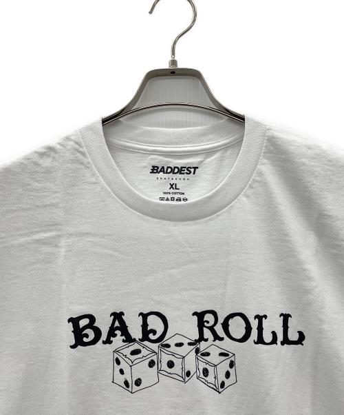BADDEST SKATESHOP（バデスト スケート ショップ）BADDEST SKATESHOP (バデスト スケート ショップ) Tシャツ ホワイト サイズ:XLの古着・服飾アイテム