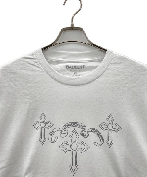 BADDEST SKATESHOP（バデスト スケート ショップ）BADDEST SKATESHOP (バデスト スケート ショップ) Tシャツ ホワイト サイズ:XLの古着・服飾アイテム