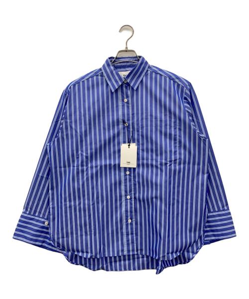 THE FLATS（ザ フラッツ）THE FLATS (ザ フラッツ) ワイドスリーブストライプシャツ ブルー サイズ:SIZE Free 未使用品の古着・服飾アイテム