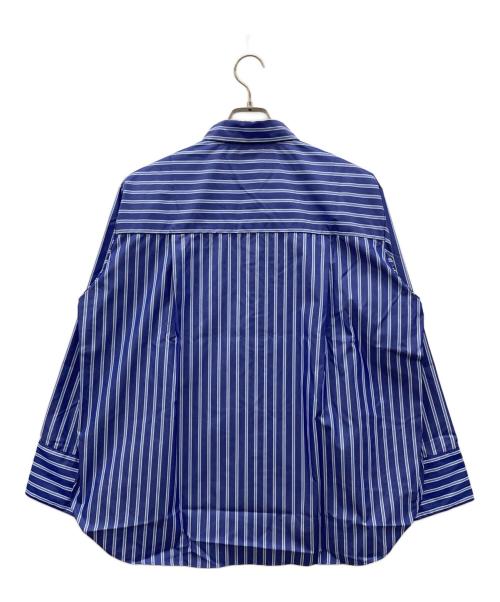 THE FLATS（ザ フラッツ）THE FLATS (ザ フラッツ) ワイドスリーブストライプシャツ ブルー サイズ:SIZE Free 未使用品の古着・服飾アイテム