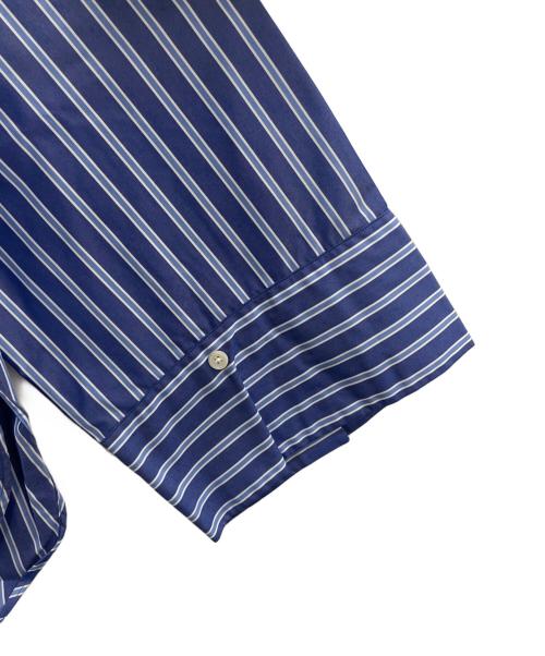 THE FLATS（ザ フラッツ）THE FLATS (ザ フラッツ) ワイドスリーブストライプシャツ ブルー サイズ:SIZE Free 未使用品の古着・服飾アイテム