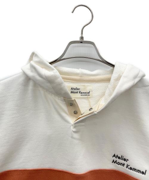 ATELIER MONT KEMMEL（アトリエモンケメル）ATELIER MONT KEMMEL (アトリエモンケメル) LINE HOODY ホワイト サイズ:SIZE Freeの古着・服飾アイテム